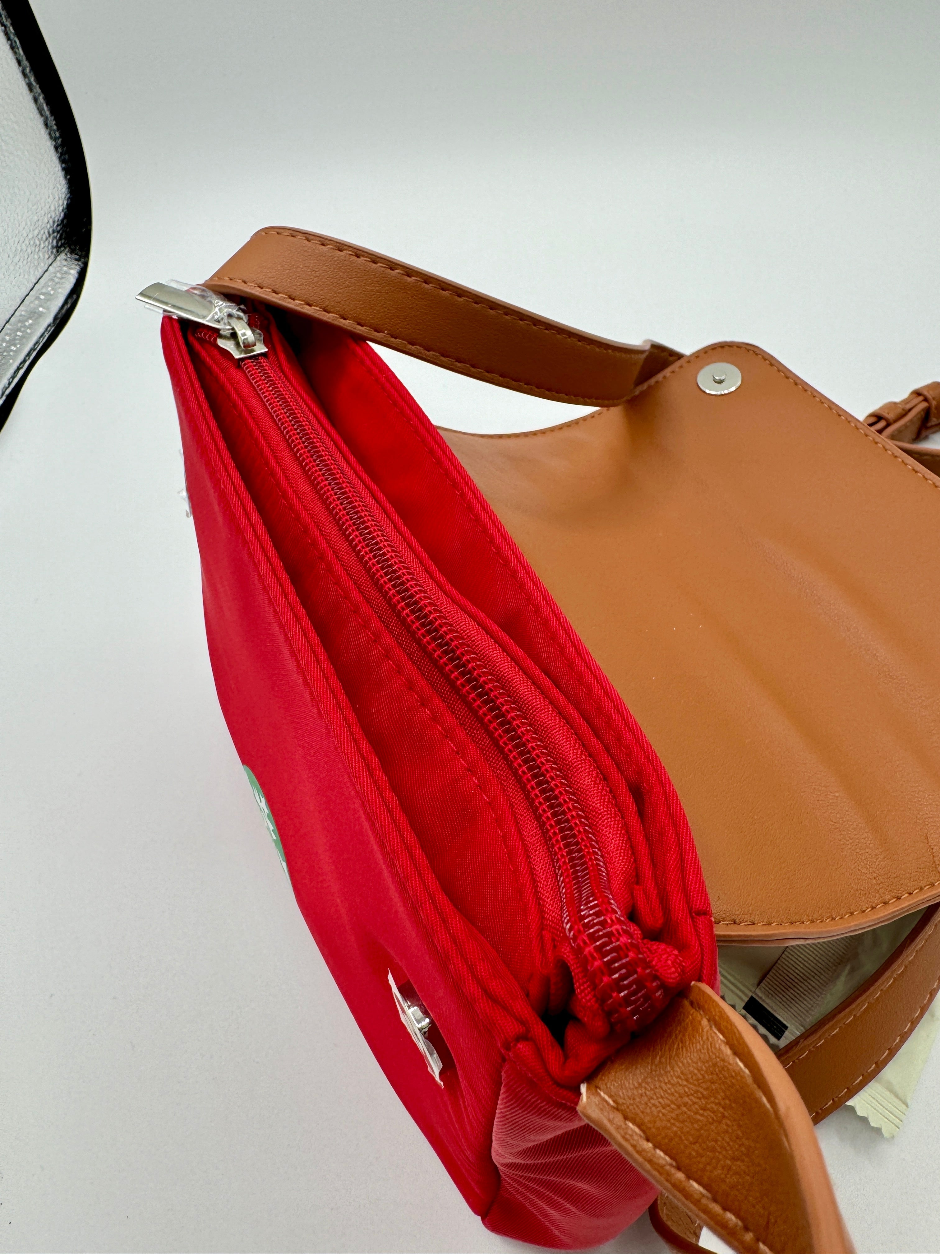 Starbucks Thailand Red Crossbody Mixed Nuts Bag